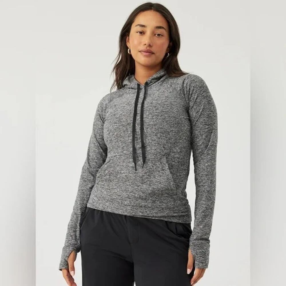 Outdoor Voices Cloudknit Hoodie Pullover Womens XL Heather Gray